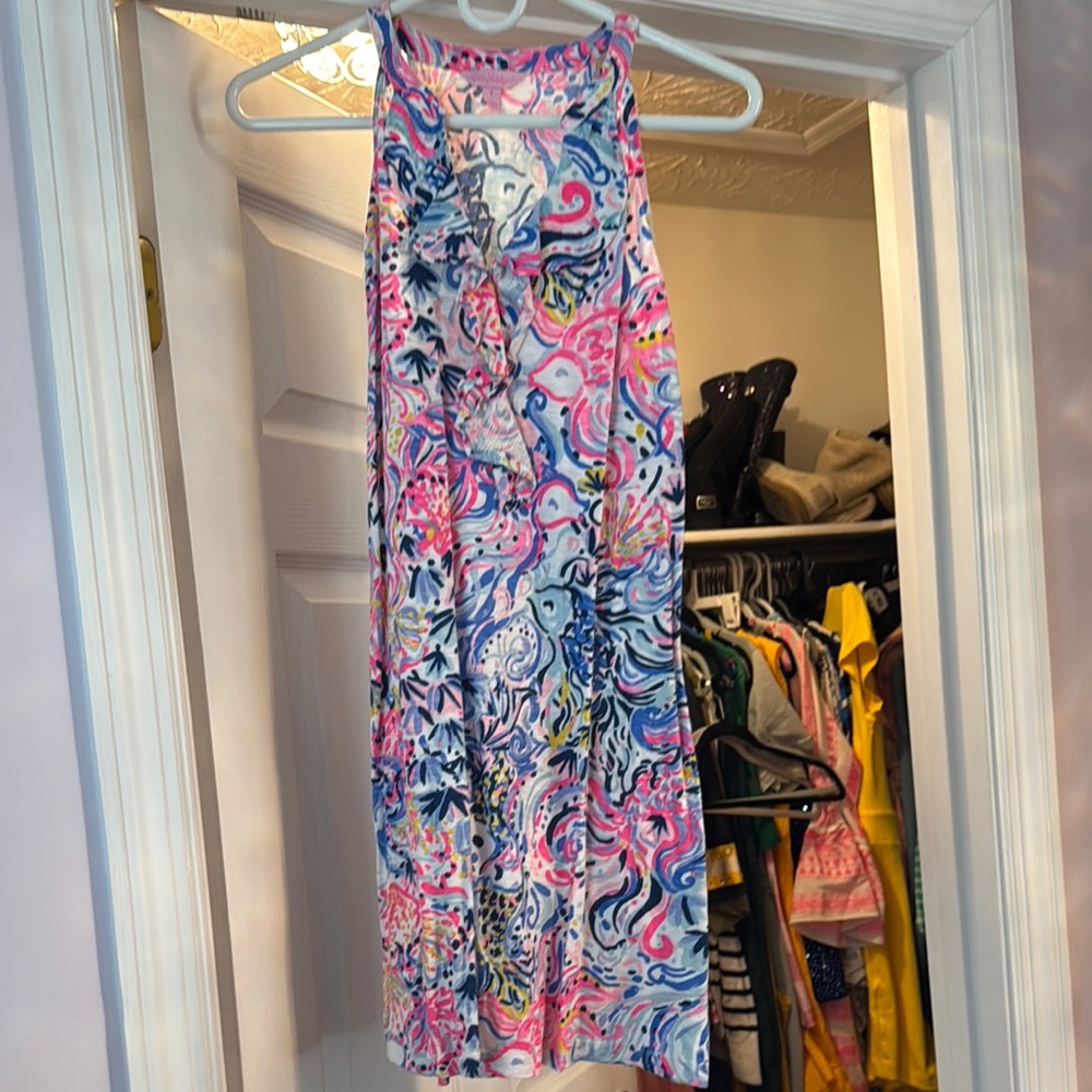 Lilly Pulitzer Pink and Blue Patterned Top